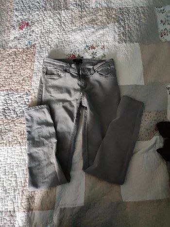 Jean gris skinny fit