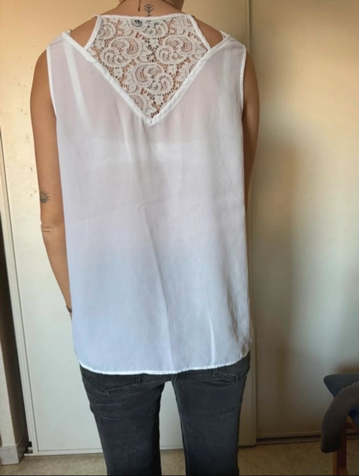 Débardeur dentelle blanc - photo numéro 2