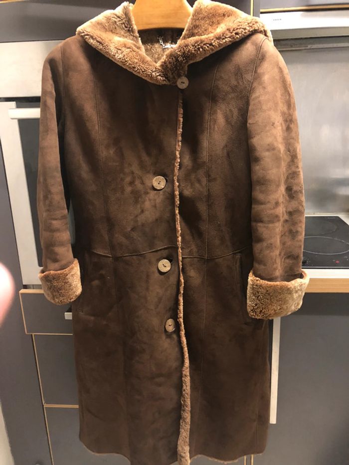 Manteau cuir long