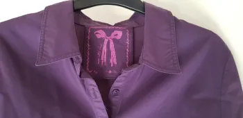 Chemise 40 manches longues prune