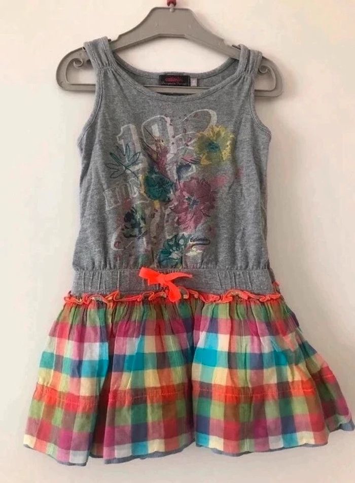 Robe grise multicolore Catimini - photo numéro 4