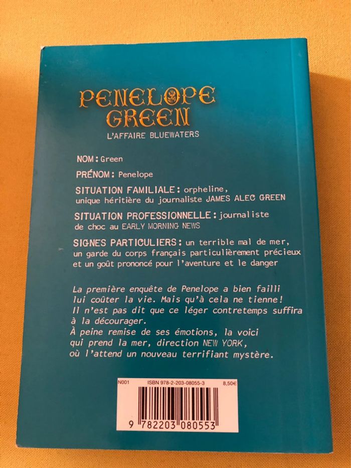 Livre l’affaire bluewaters Pénélope Green - photo numéro 3
