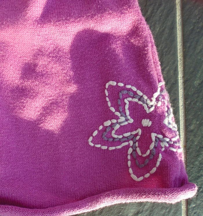 Joli gilet fleuri fille 3 mois - photo numéro 3