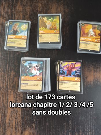 Lot de 173 cartes lorcana
