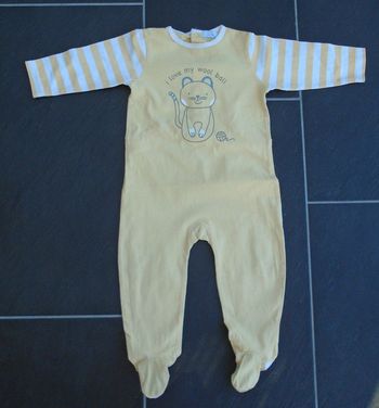 Pyjama chat garçon 18 mois