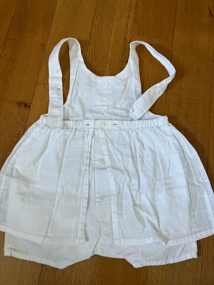 Robe combi 6 mois blanche - photo numéro 3
