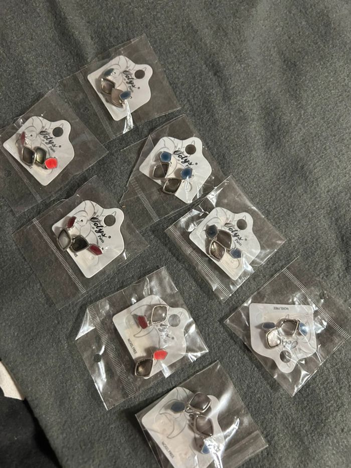 Lot de 8 paires de boucles d’oreilles - photo numéro 3
