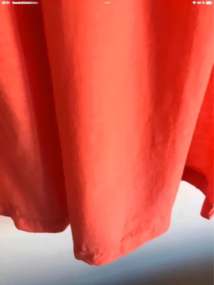 Tunique corail avec manches en dentelle Marylin & John taille 2 - photo numéro 7