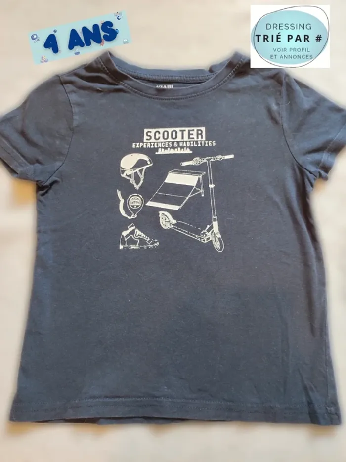 T-shirt manches courtes 4 ans