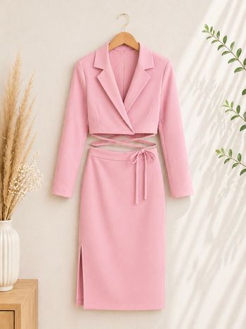 Tailleur Jupe Rose 🩷