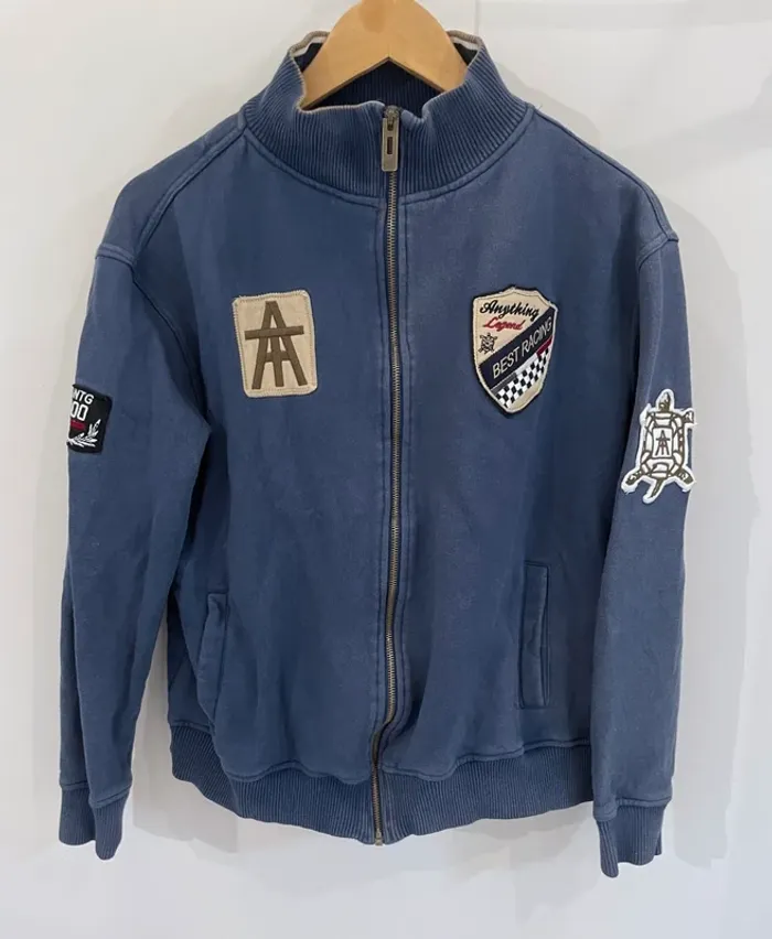 Full Zip Racing Jacket sweater Womens XL