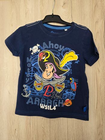 TEE-SHIRT GARÇON PIRATE MOTIFS DESSUS TAILLE 4ANS MARQUE C&A