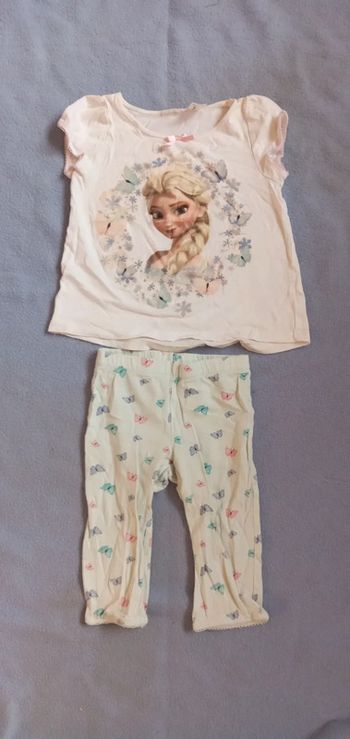 Pyjamas H&M Disney Reine de neige taille 92 cm