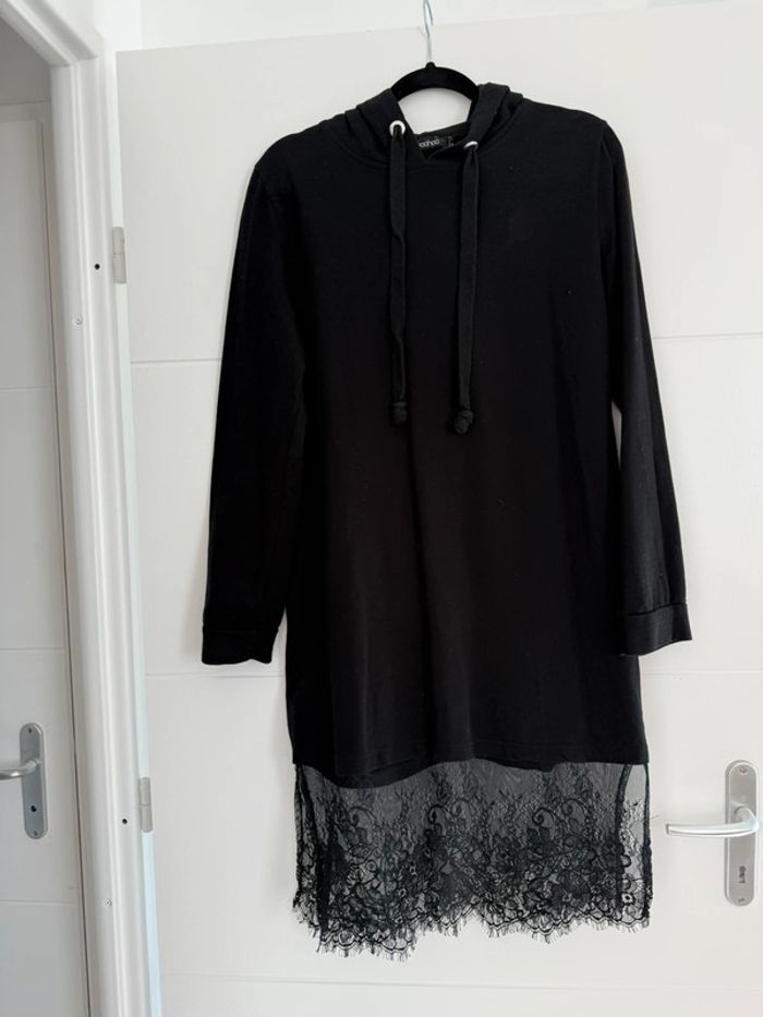 Robe Sweat pull noir haut t-shirt S loose oversize sweat-shirt pullover overhemd Camisola Sudadera