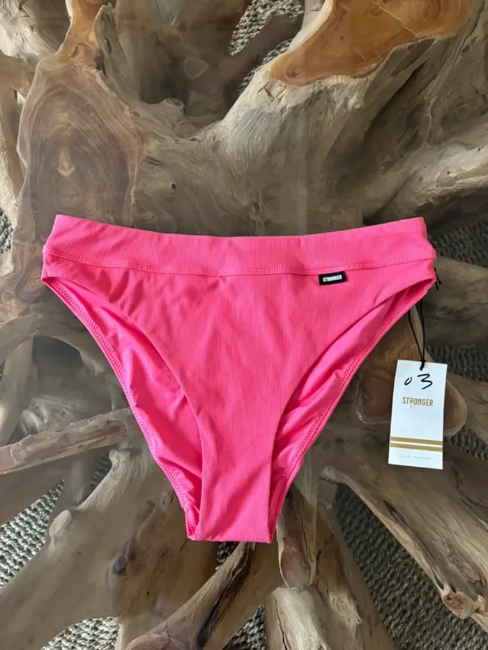 Bas de maillot de bain stronger femme rose