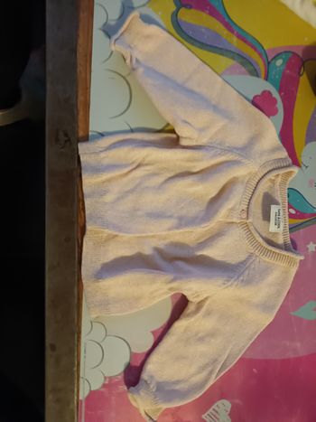 Gillet rose pailletée