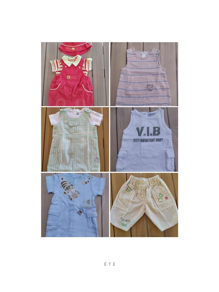 👶 Lot vêtements été bébé 1 mois (17 pièces)👶