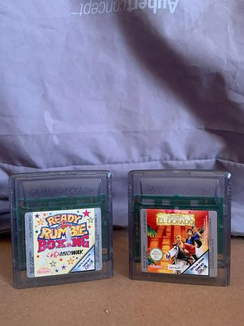 2 jeux Game Boy color Ready 2 Rumble boxing et eldorado