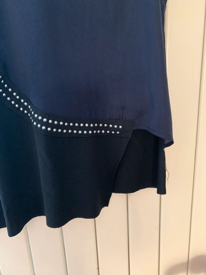 Haut Zara T 40 bleu marine - photo numéro 3