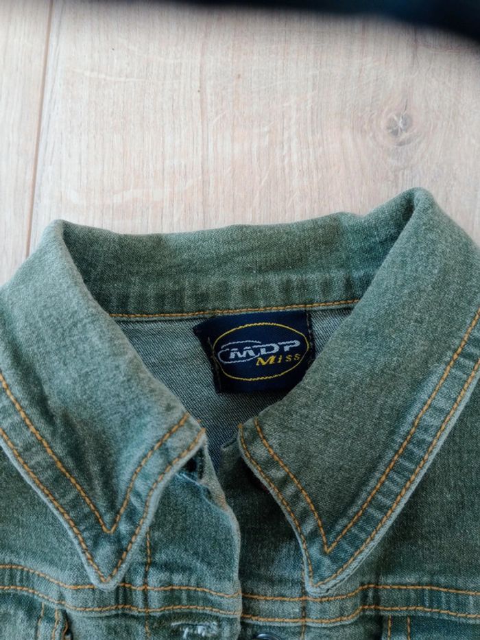 Veste fille 6 ans Jean vert c85 - photo numéro 2