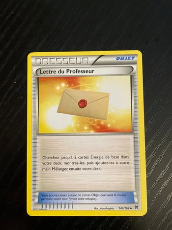 Carte Pokémon Lettre du Professeur 146/162