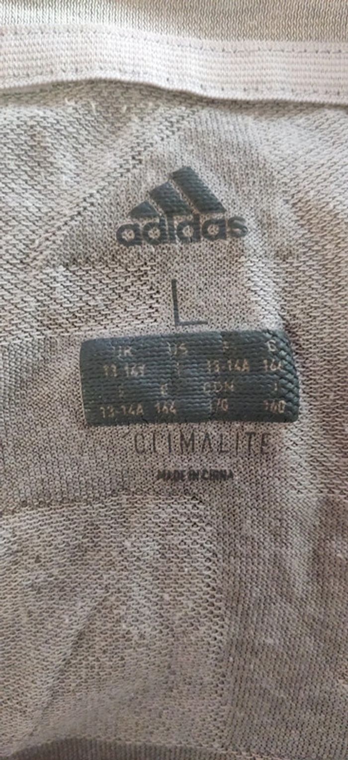 Tshirt mc gris climalite Adidas 14 ans - photo numéro 3