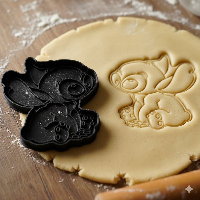 Emporte-pièce Stitch pour biscuits et pâtisseries créatives - 8 cm