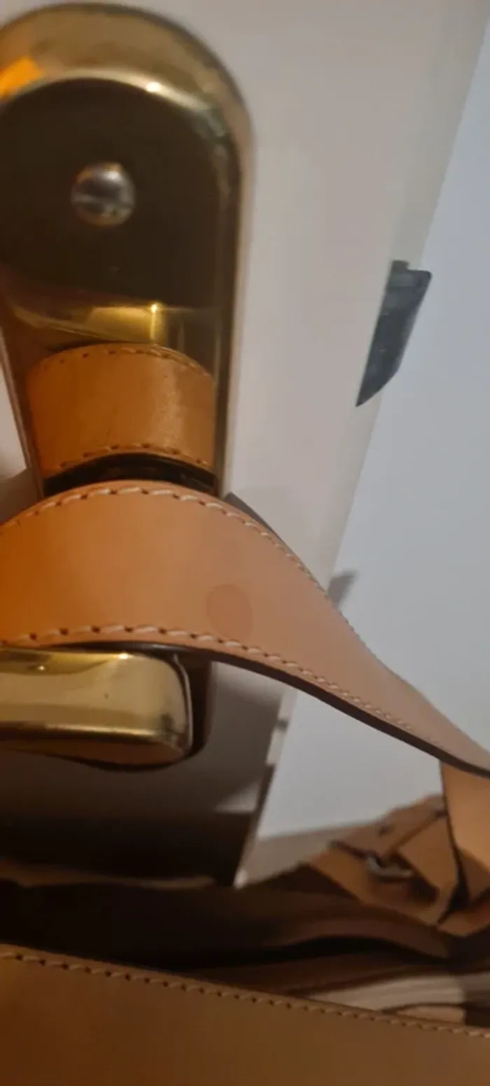 Sac marron et beige Lancel - photo numéro 3