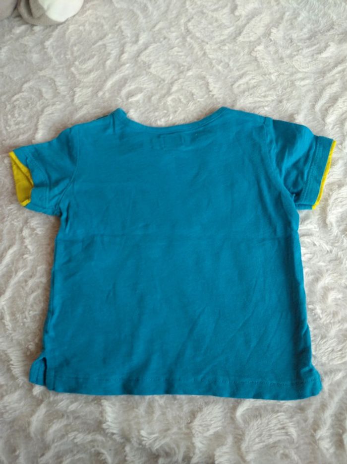 Tee shirt chemise manches courtes Garçon 12 mois Jungle Coucou Papa Lémurien Mots d'enfants - photo numéro 9