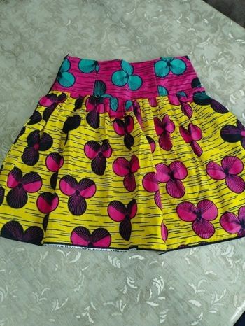 Jupe en Wax 10 ans fille