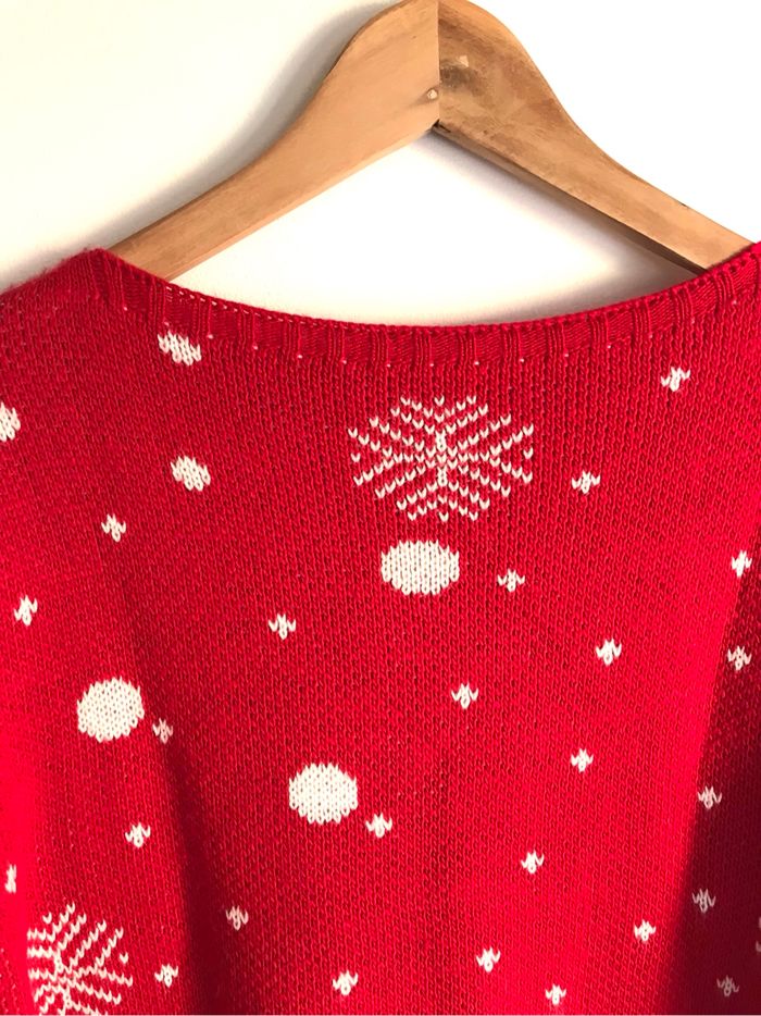 Pull de Noël avec un renne et flocons de neige taille unique neuf jamais porté - photo numéro 7