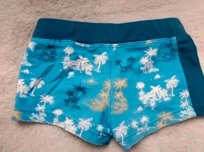Maillot de bain bleu vert et blanc Vertbaudet 3 ans - photo numéro 2