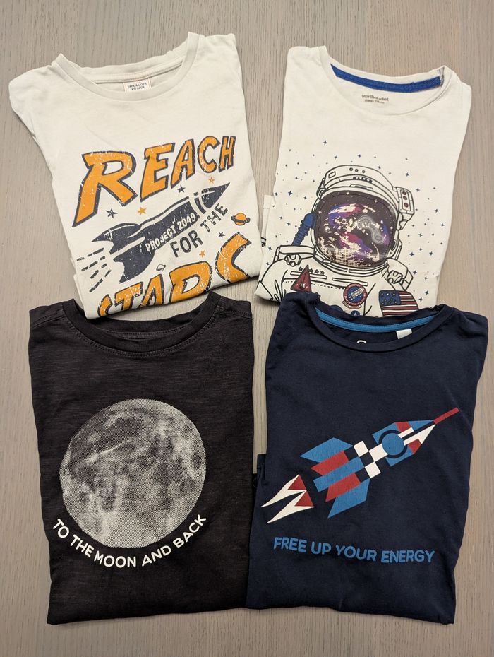 Lot de 6 T-shirts manches longues #6 ans - photo numéro 2