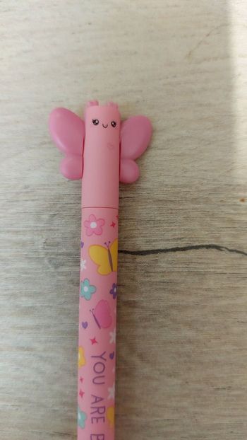 Stylo Legami papillon rose NEUF
