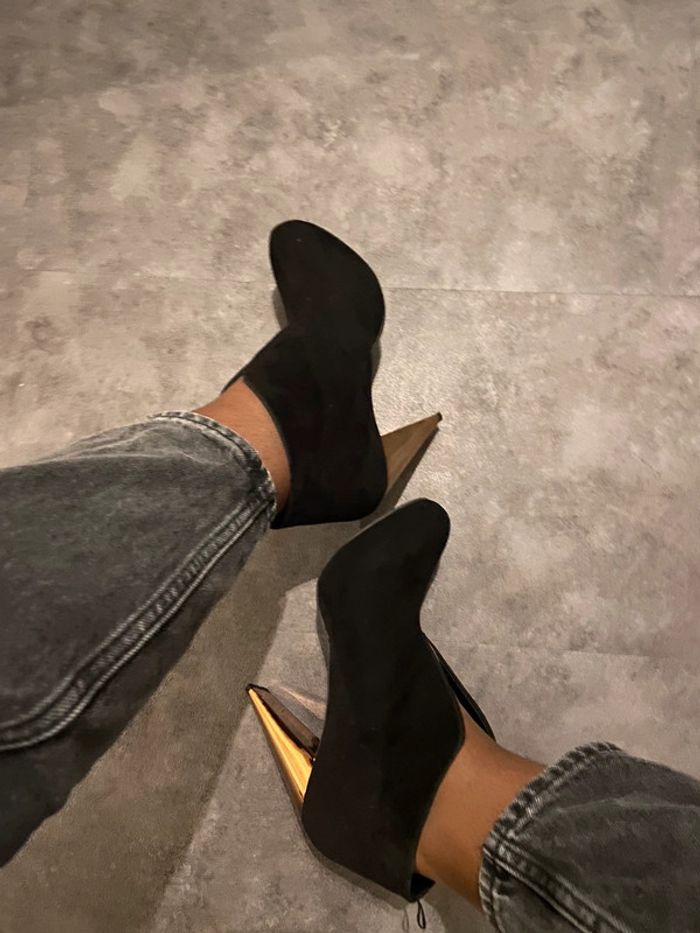 Bottines H&M noires dorées - photo numéro 3
