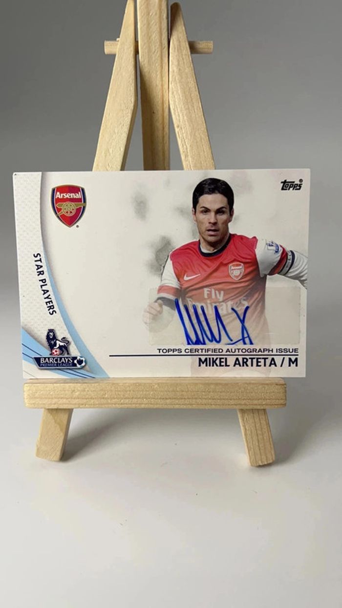 2013-14 Topps English Premier League Gold #SP-MA Mikel Arteta Star Auto Arsenal