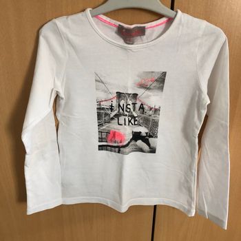 Teeshirt blanc 5 ans Lisa Rose