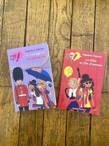 Lot 2 livres poches Vive la 5e ! De Ségolène Valente