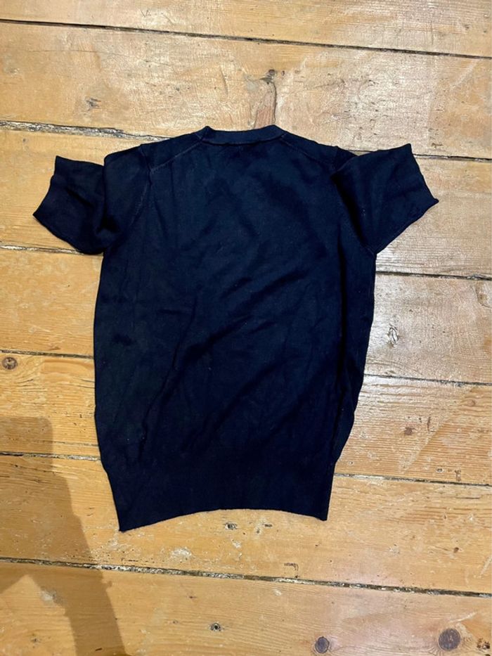 Tee shirt zara bleu marine - photo numéro 2