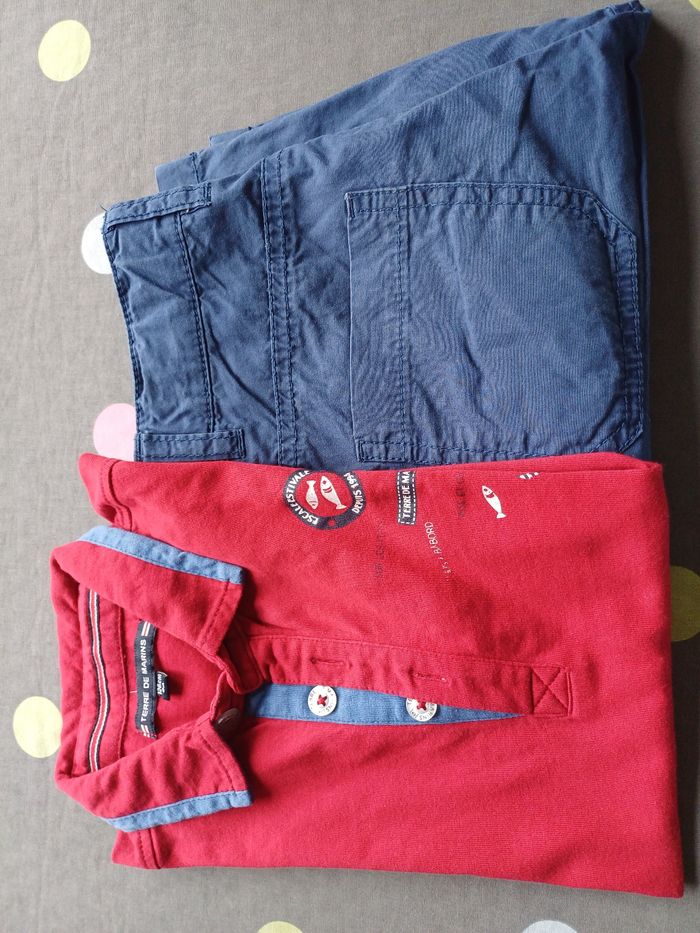 Ensemble été habillé 8 ans Terre de marin et polos  8 ans