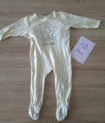 Pyjama coton jaune étoile 🌟  12 mois