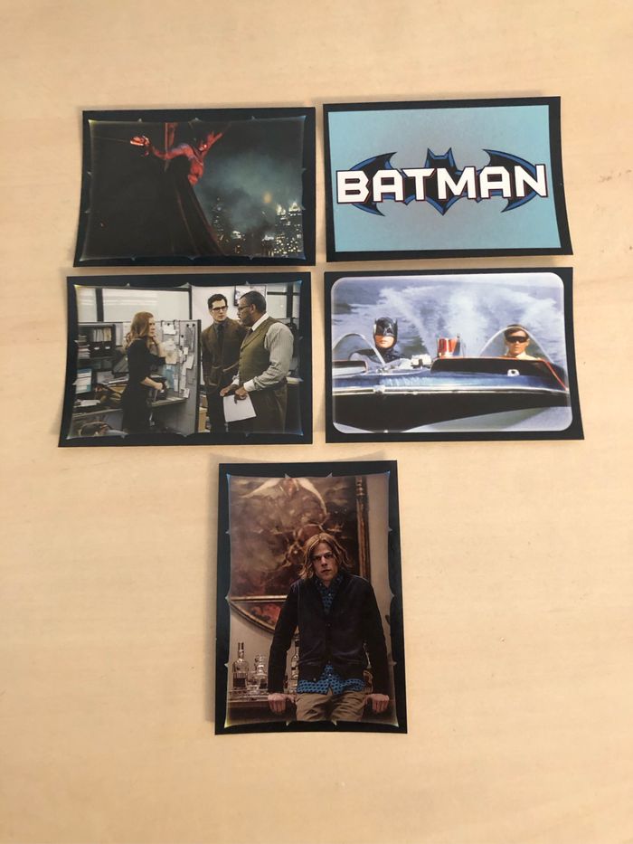 Lots de 5 autocollants Batman