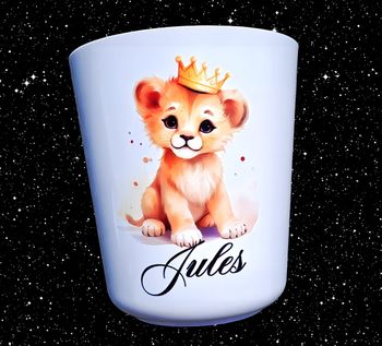 Verre incassable  personnalisé neuf  lionceau