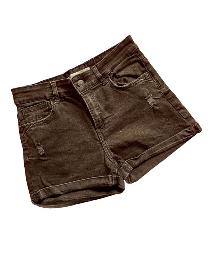 Short en jeans noir taille haute Bershka taille S très bon état