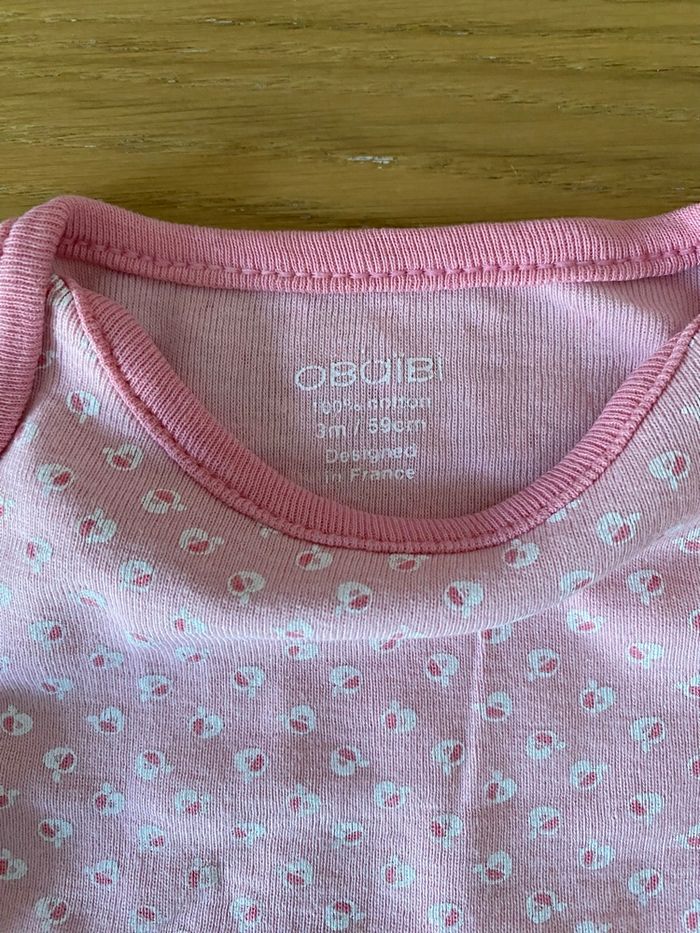 Obaïbi Body rose de Noël Taille 3 mois - photo numéro 7
