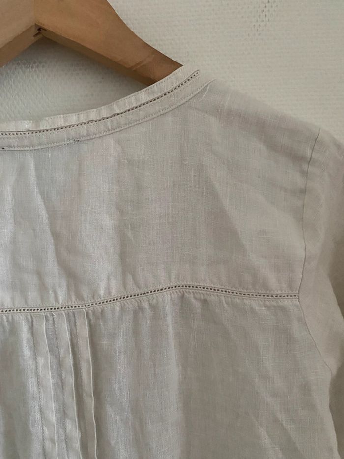 Robe écrue en lin - photo numéro 6