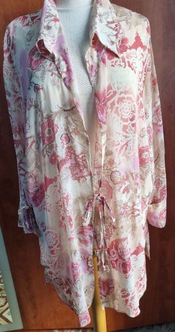 Paréo léger à fleurs style japonais taille 58