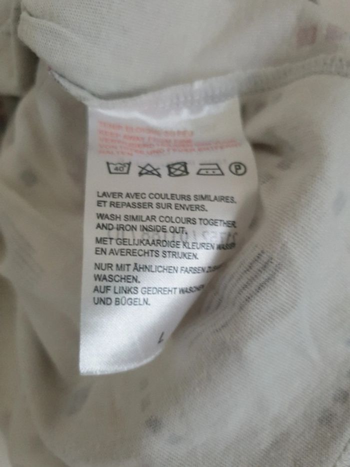 T-shirt col V graphique A1175 - photo numéro 3
