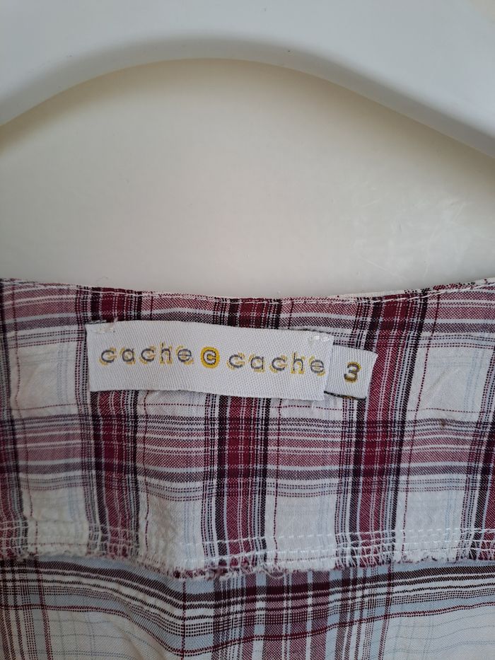 Blouse tunique à carreaux taille 3 - photo numéro 2