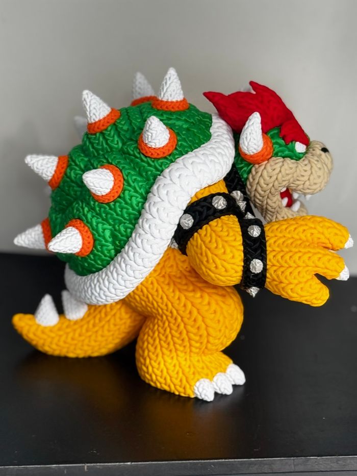 Bowser version tricoté 30cm - photo numéro 3